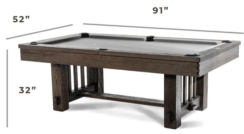 Spencer Marston Canyon Dining Pool Table