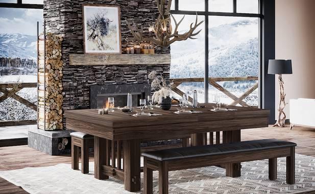 Spencer Marston Canyon Dining Pool Table